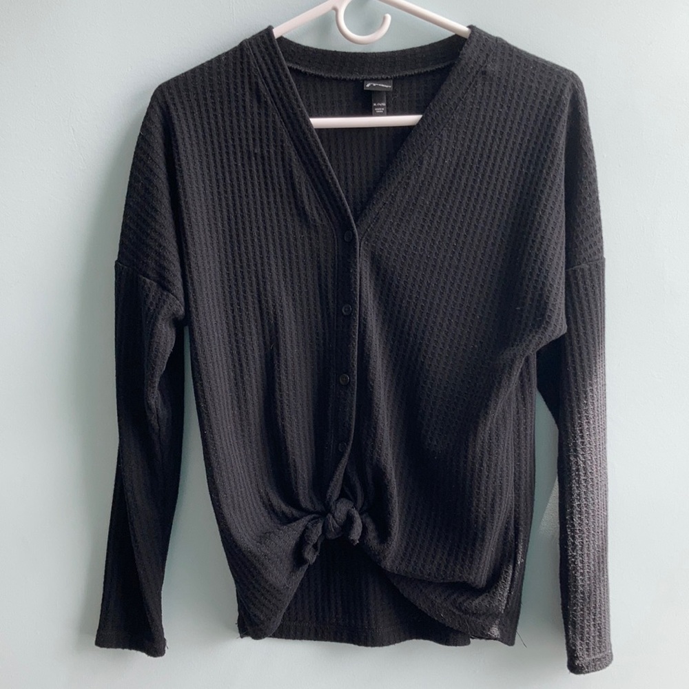 Art Class Long-sleeved Button Down Cardigan